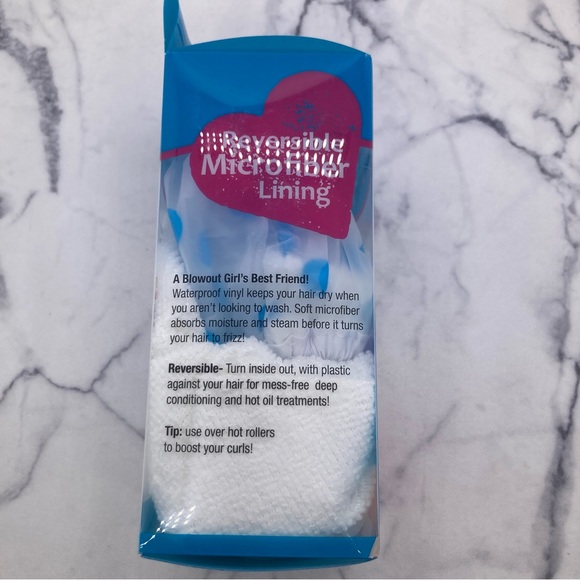 New Turbie Twist Reversible Lined Shower Cap - Picture 3 of 4